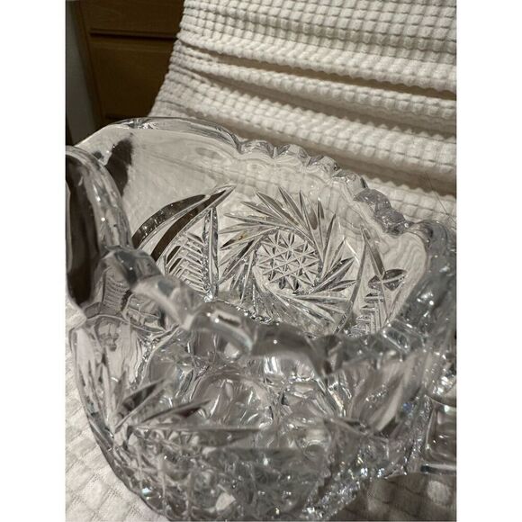 Crystal sugar and creamer set - Picture 2 of 9